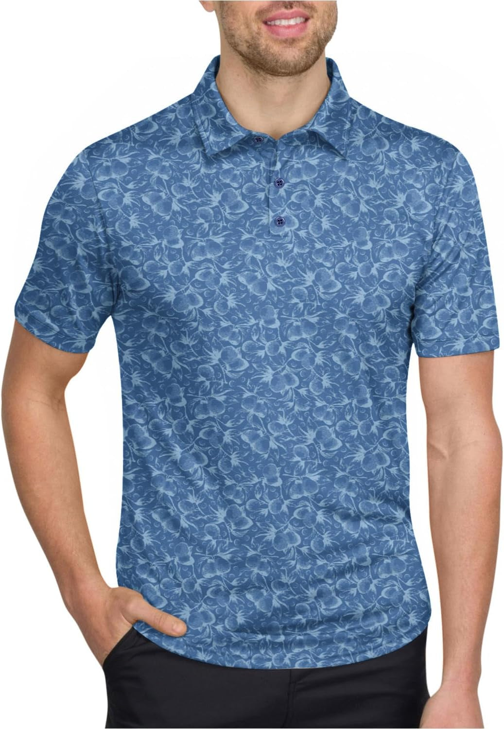 Quick Dry Golf Shirts for Men - Moisture Wicking Short-Sleeve Casual Polo Shirt