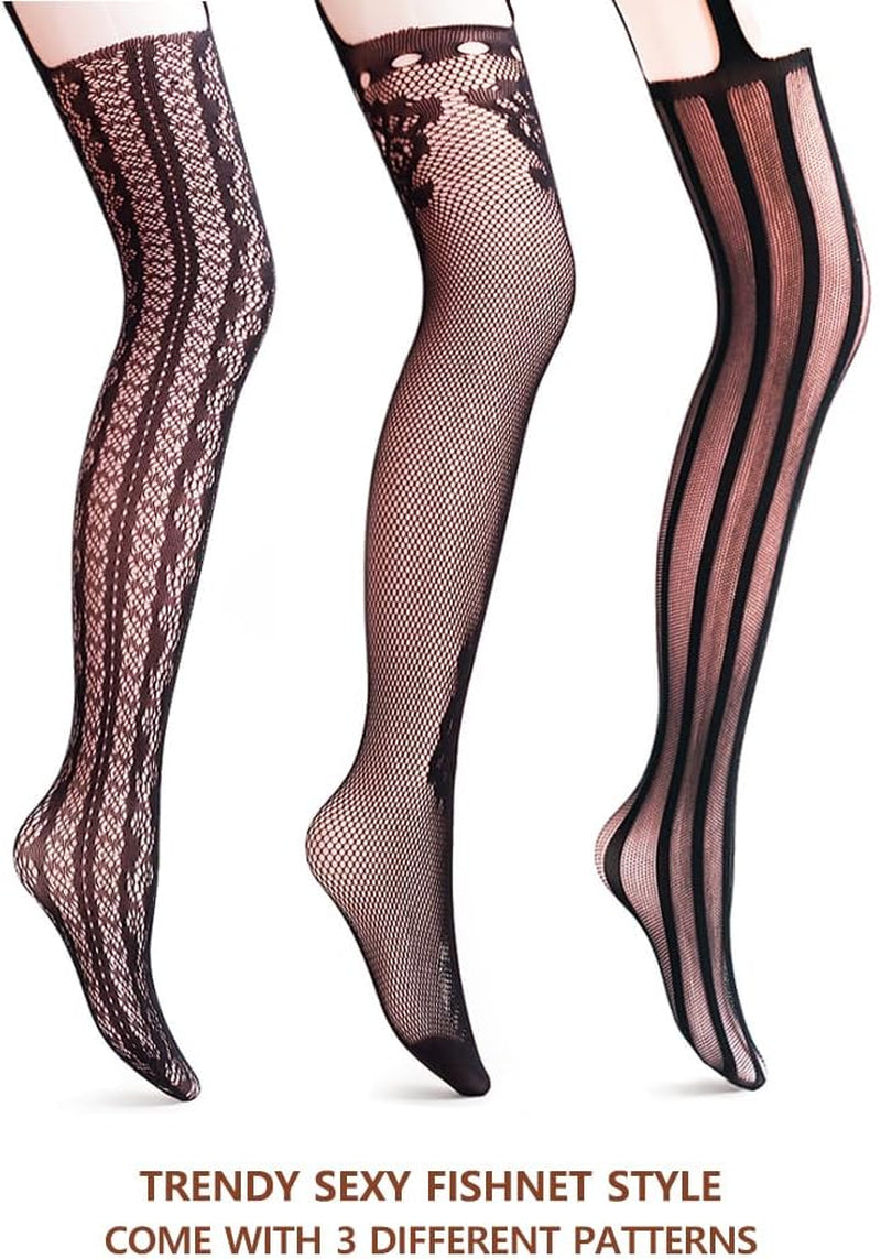 Women Patterned Fishnet Tights Black Fishnets Net Stockings Pantyhose