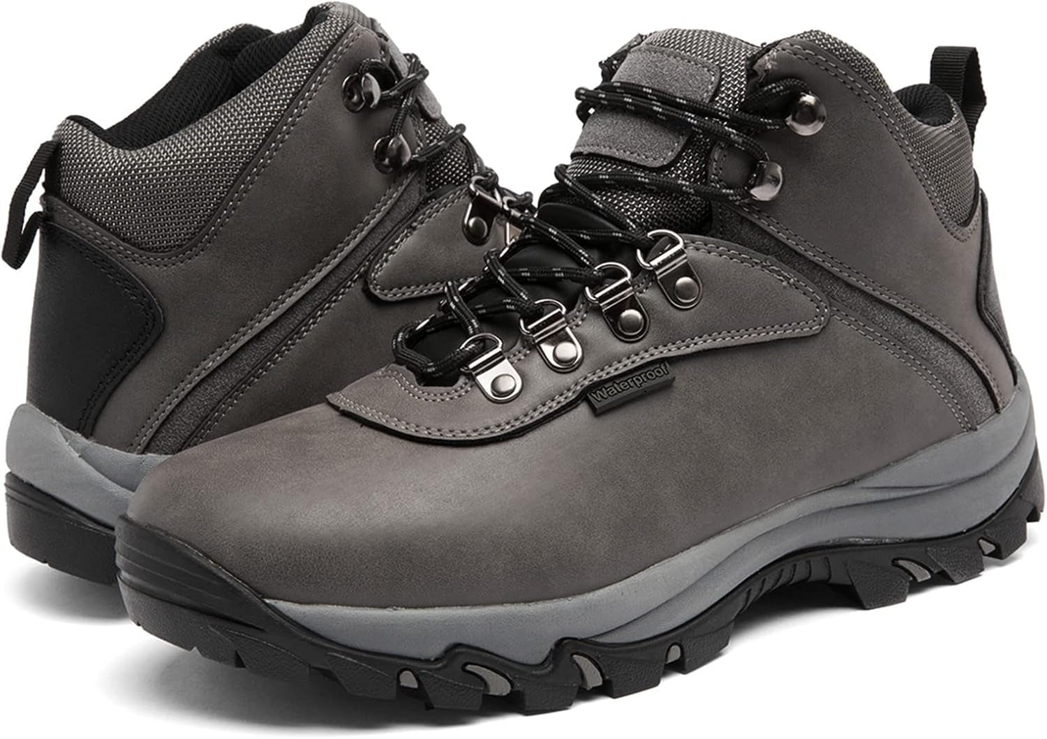 Mens Waterproof Hiking Boots Lightweight Outdoor Work Boots Hiking Shoes