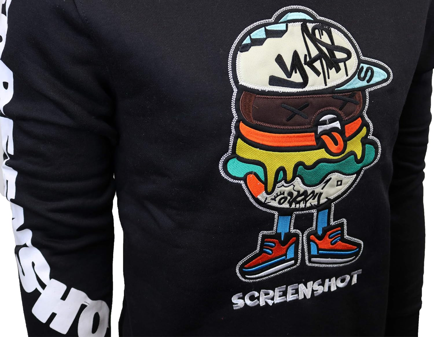 Mens Urban Hip Hop Premium Fleece Hoodie - Modern Pullover NYC Street Fashion Urbanwear Hooded Sweatshirt