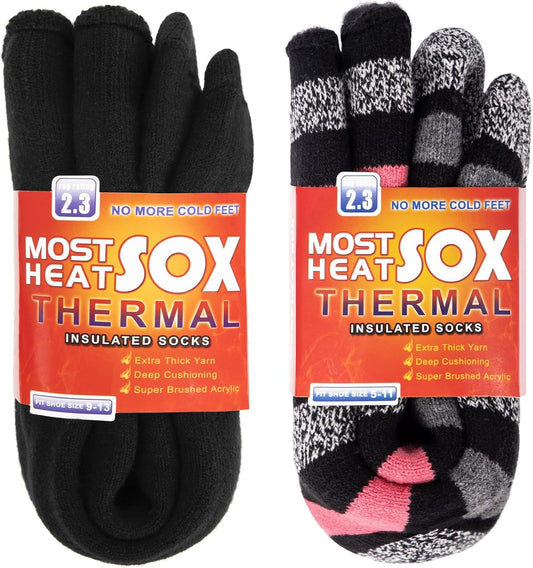 Thermal Socks for Women, Winter Warm Cold Weather Sock for Workout Outdoor Activities