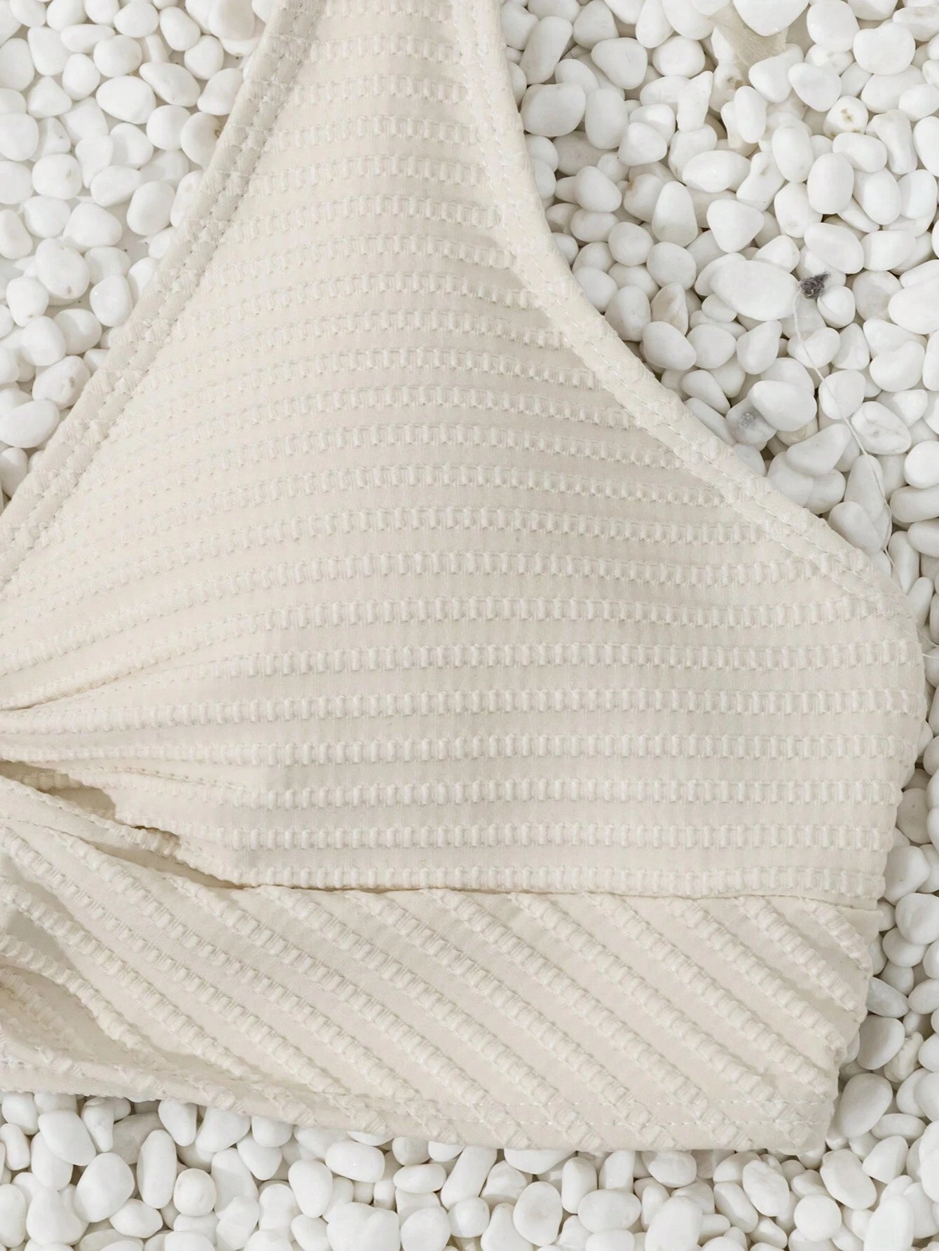 Swim Basics Summer Beach Ladies' Solid Color Twist Front Bikini Set