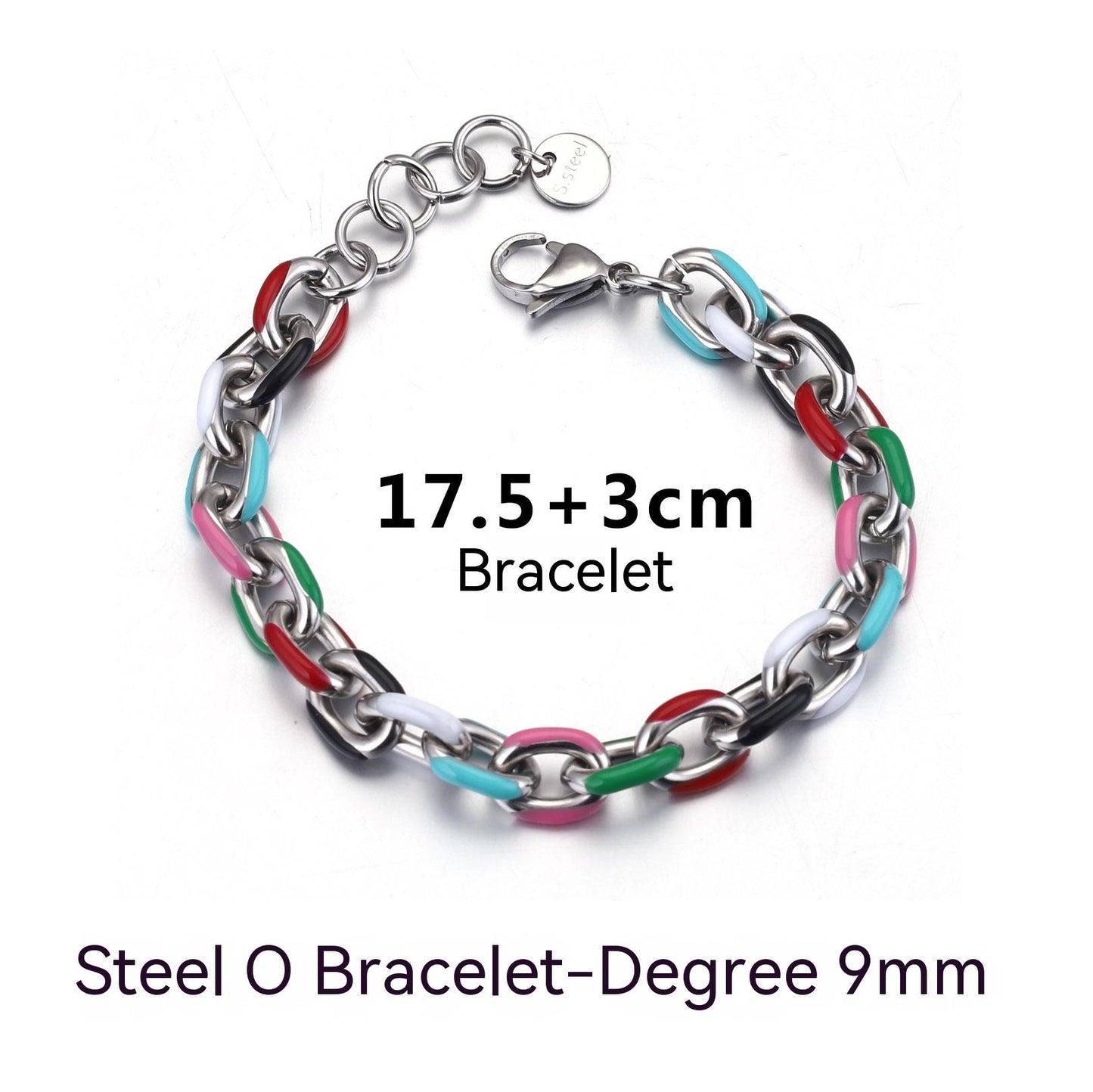 Necklace Creative Epoxy Titanium Steel Cuban Link Chain