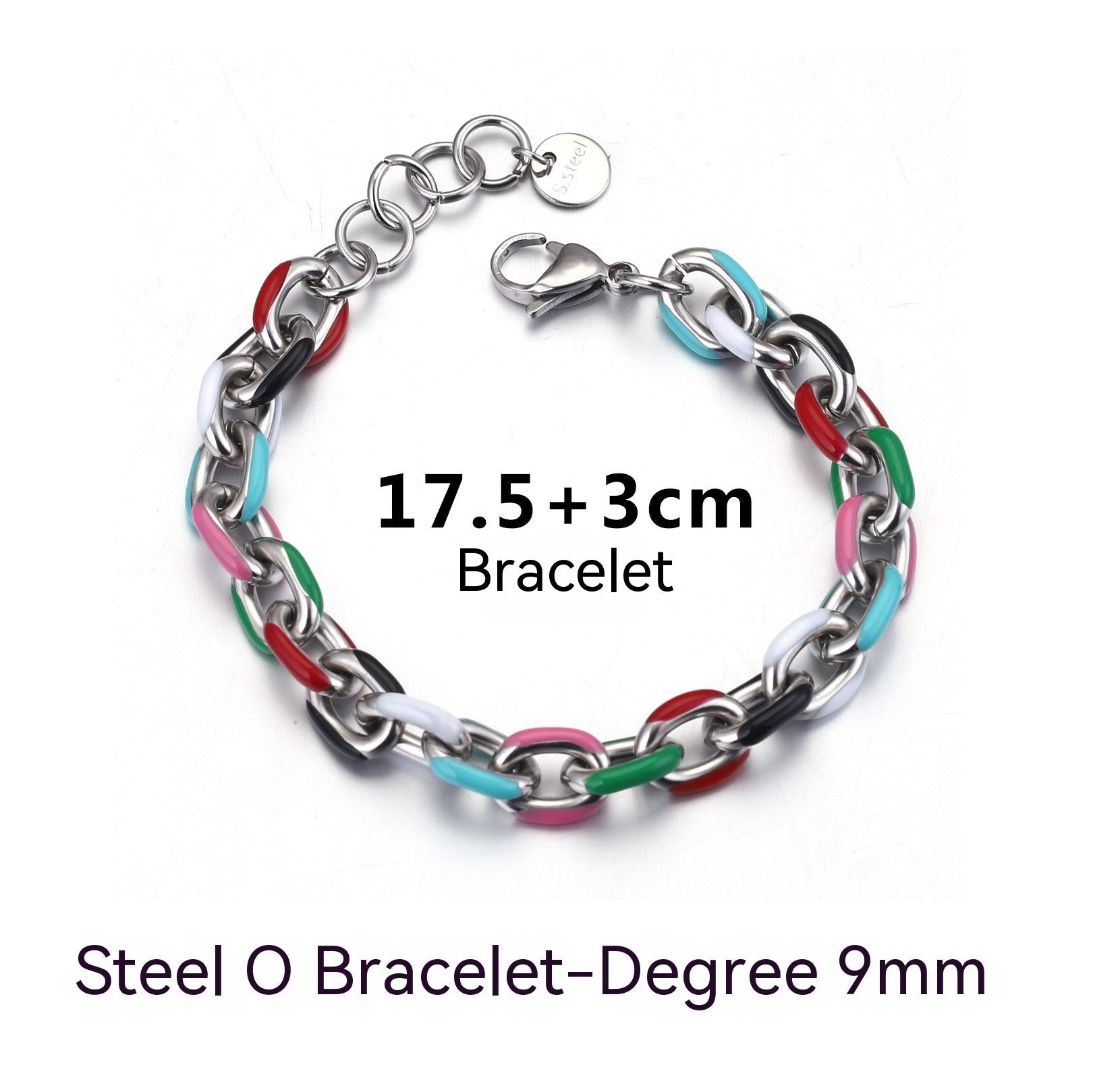 Necklace Creative Epoxy Titanium Steel Cuban Link Chain