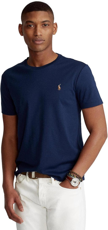 Mens Crew Neck T-Shirt (M, Navysigpony)