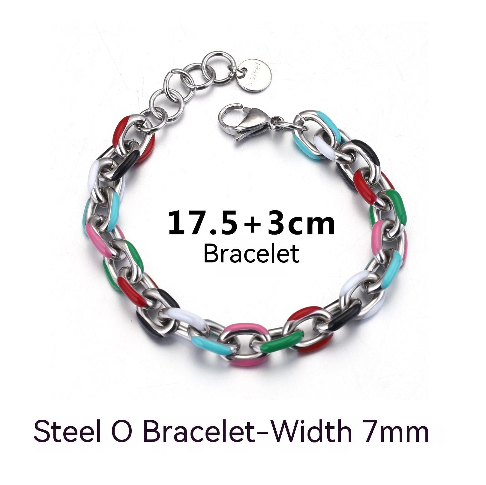 Necklace Creative Epoxy Titanium Steel Cuban Link Chain