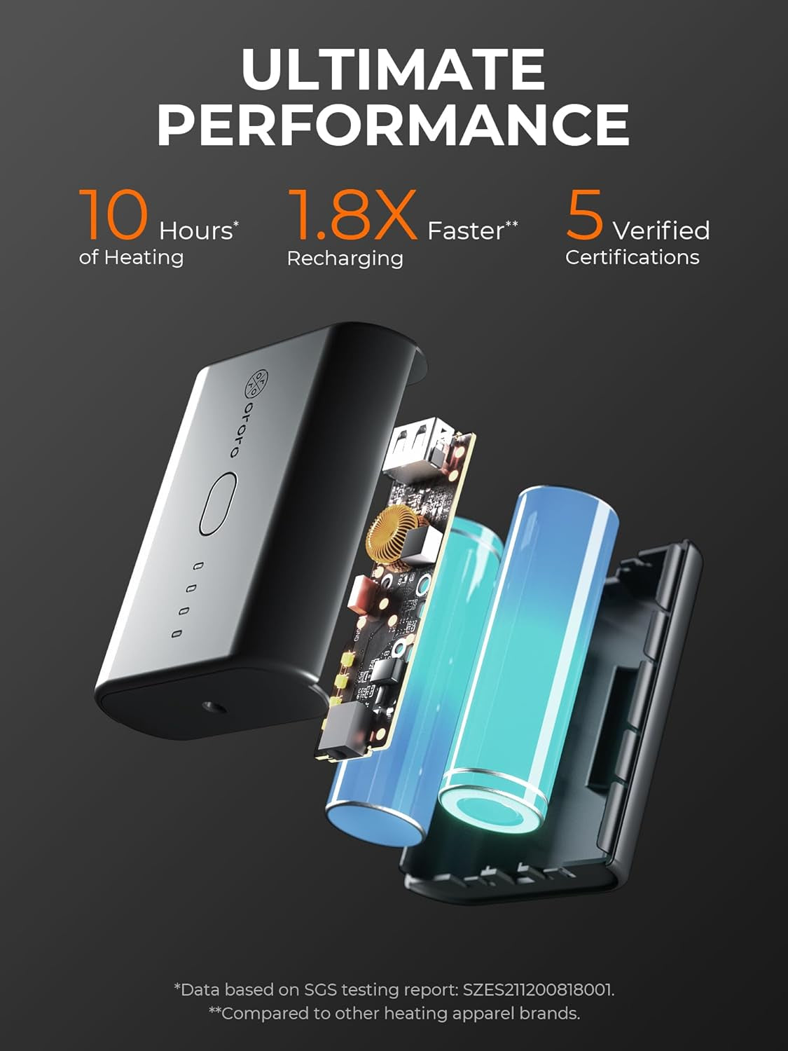 Men'S Heated Jacket with Battery, Heated Coat with Detachable Hood (Charger Not Included)