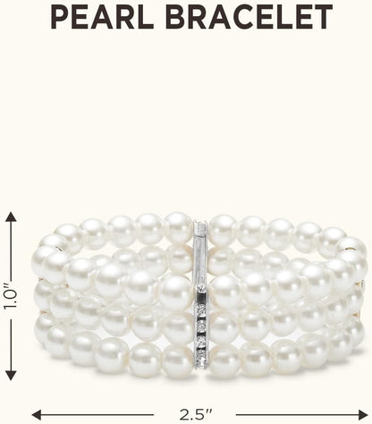 1920S Flapper Accessories Gatsby Costume Accessories Set 20S Flapper Headband Pearl Necklace Gloves Plastic Holder