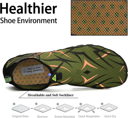 Womens Mens Water Shoes Barefoot Aqua Shoes Quick Dry Beach Swim Shoe for Diving Kayaking Surfing Water Sports