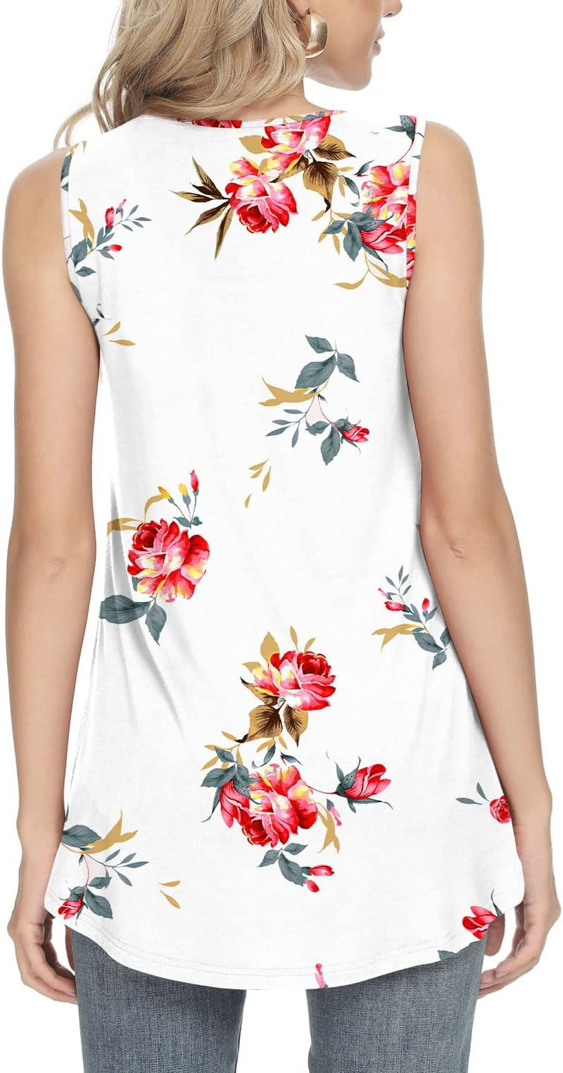 Women'S 2025 Summer Sleeveless Tank Vest Casual Ruffle Tunic Top Loose Comfy Blouse Tshirts