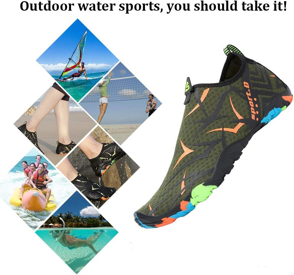 Womens Mens Water Shoes Barefoot Aqua Shoes Quick Dry Beach Swim Shoe for Diving Kayaking Surfing Water Sports