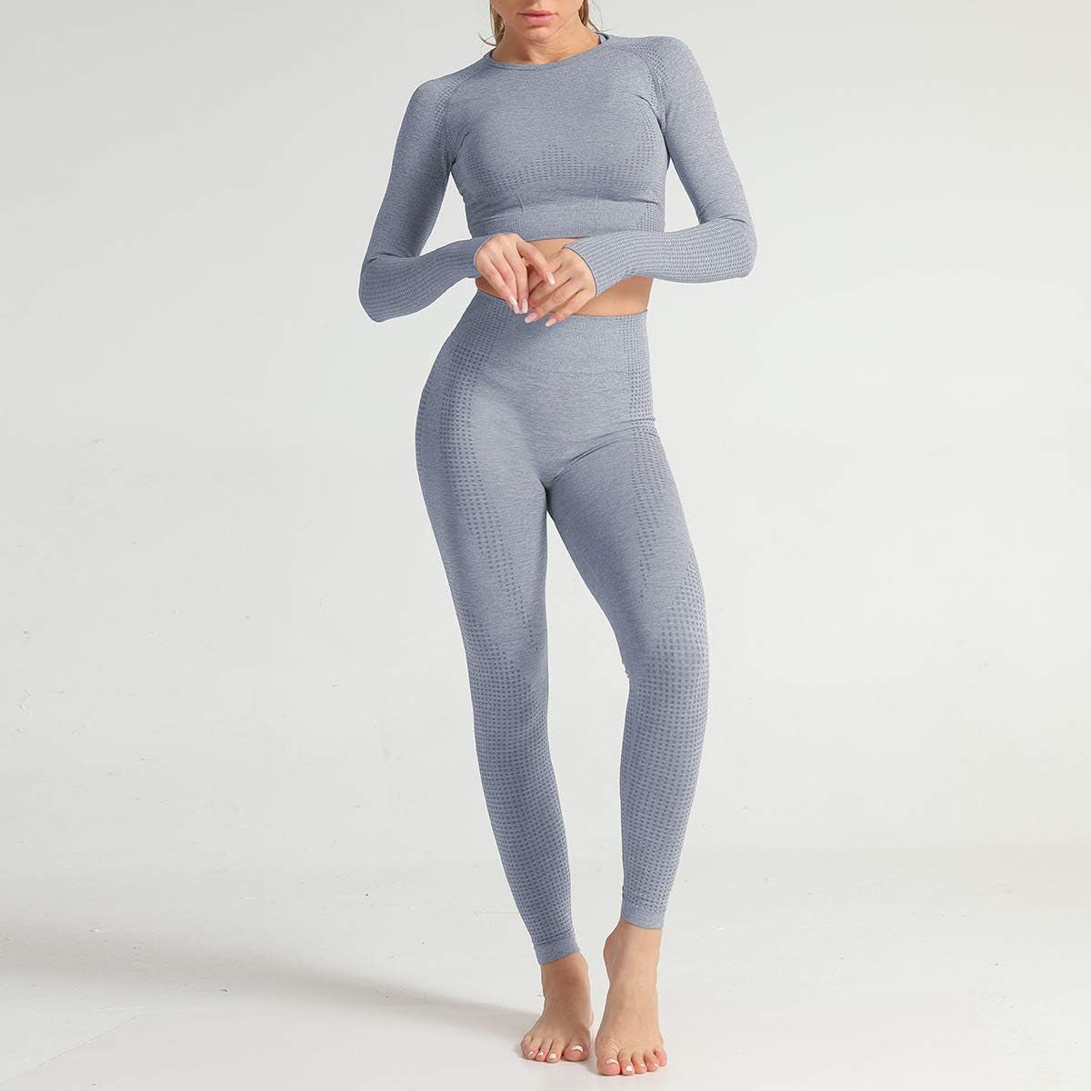 Women Yoga Leggings High Waist Tummy Control Gym Workout Stretch Seamless Running Pants