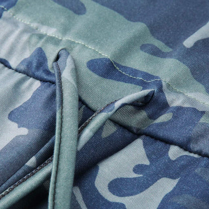 Camo Print Short Romper Sleeveless V Neck Half Cute Short One Piece Jumpsuit Playsuit Jumper with Pocket(Camouflage,S=Us 4)