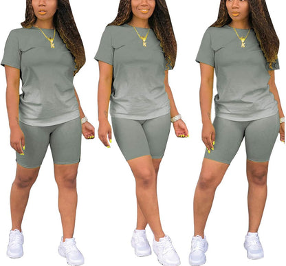 Jogger Outfit for Women 2 Piece Outfits Tracksuit Sweatsuits and Sweatpants Sports Sets Gradients