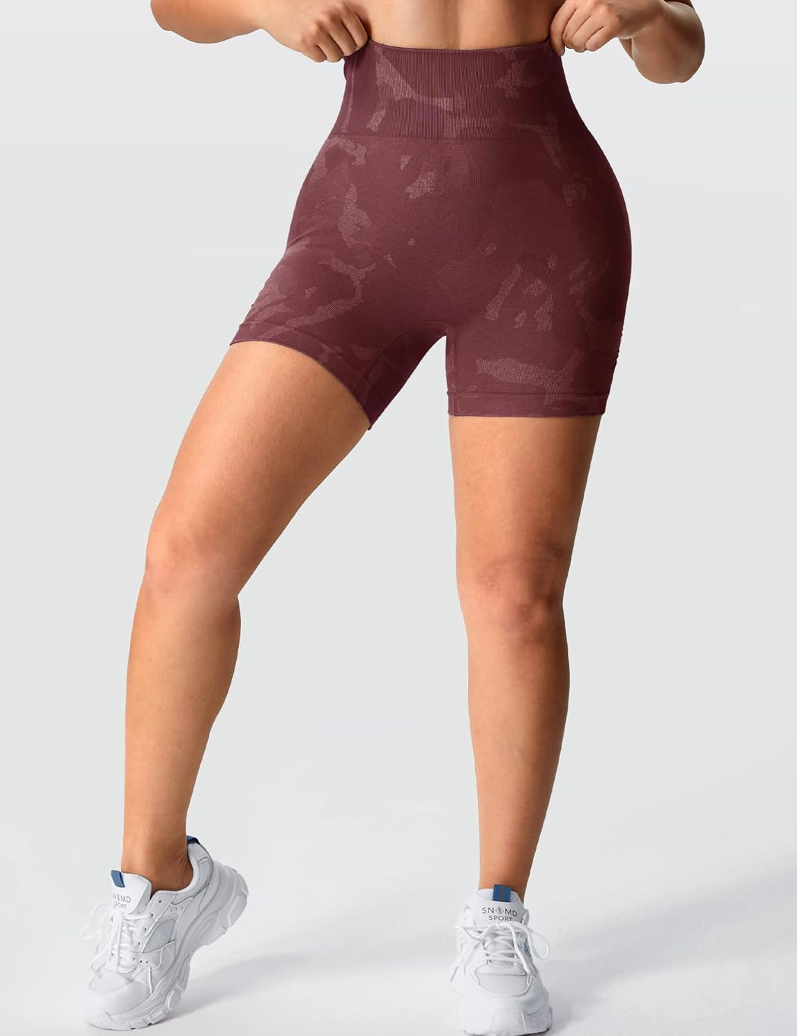 Women Seamless Camo Shorts High Waisted Gym Yoga Workout