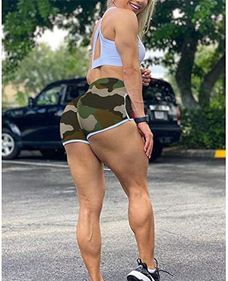 Women'S Workout Shorts Scrunch Booty Gym Yoga Pants Middle/High Waist Butt Lifting Sports Leggings