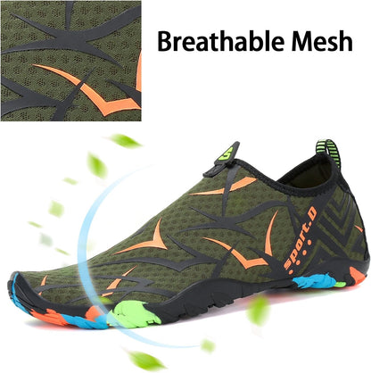 Womens Mens Water Shoes Barefoot Aqua Shoes Quick Dry Beach Swim Shoe for Diving Kayaking Surfing Water Sports