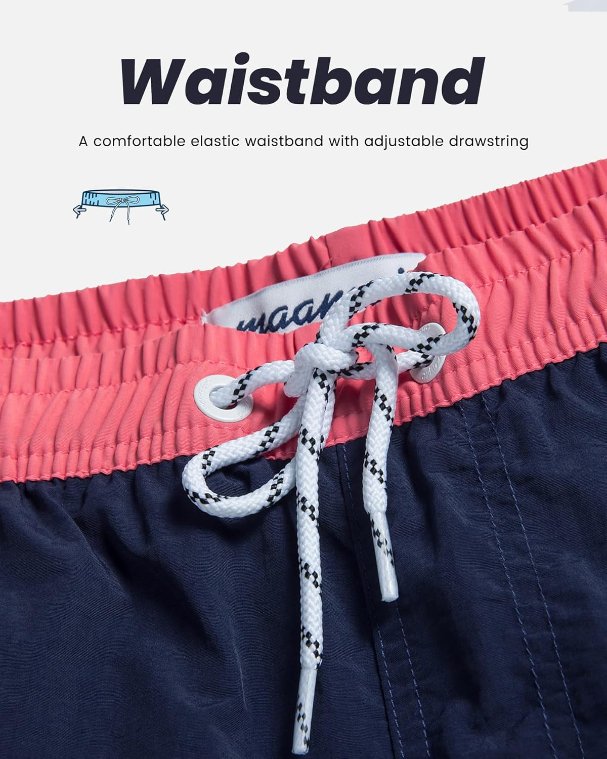 Mens Swim Trunks Quick Dry Swim Shorts with Mesh Lining Funny Swimwear Bathing Suits 7Inch